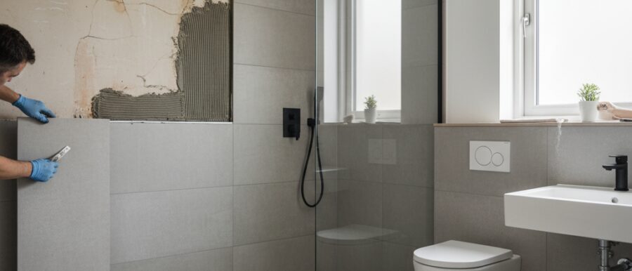 Badkamer deels renoveren
