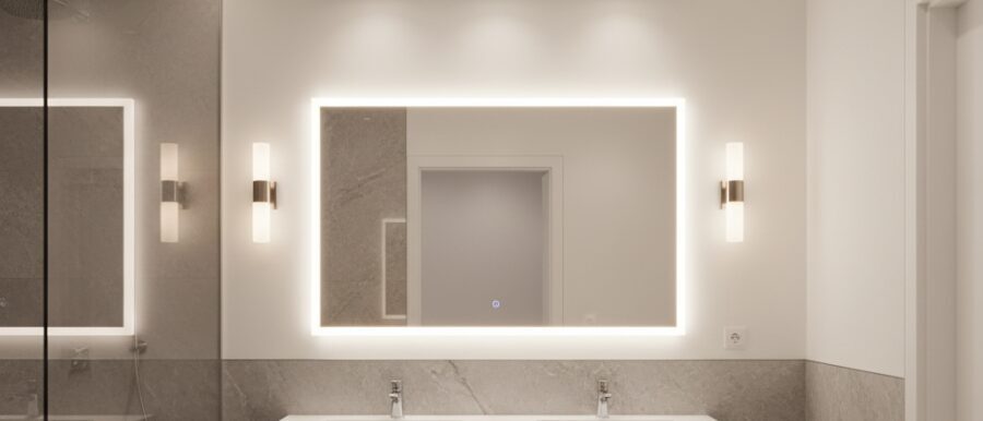Soorten verlichting die werken in een moderne badkamer