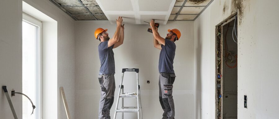 Badkamer plafond vernieuwen
