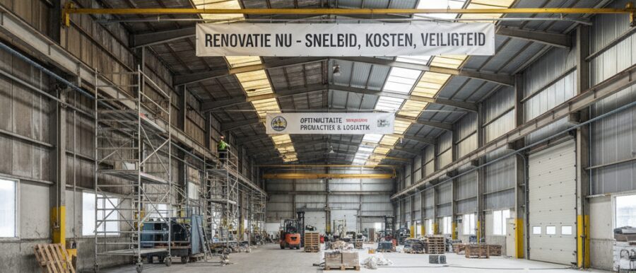 Bedrijfshal renovatie die productie en logistiek versnelt