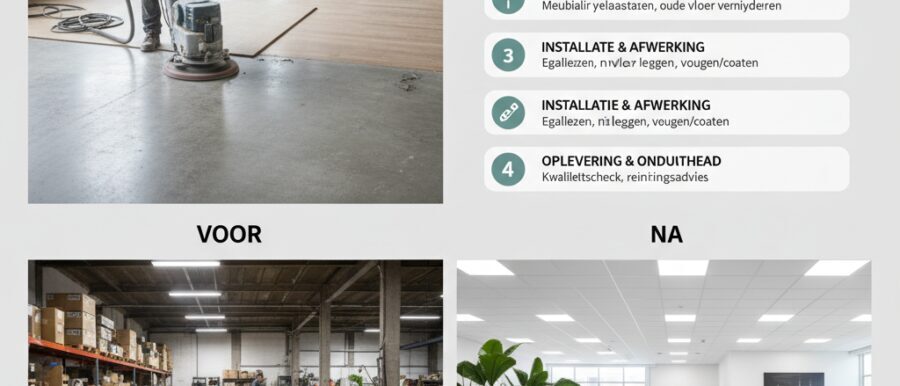 Bedrijfspand vloer vervangen