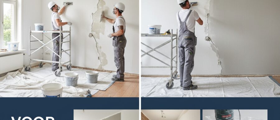 Zo pak je Binnenshuis stucwerk herstellen slim aan.​ Wij van Renovatie Nu maken binnenmuren en&hellip;