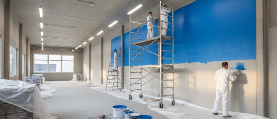 Types schilderwerk voor bedrijfspanden
