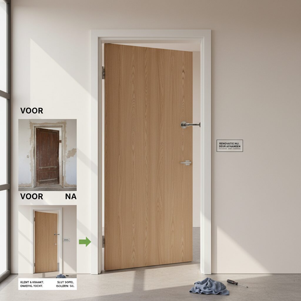 Deur afhangen renovatie