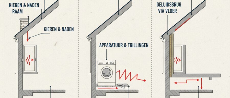 Typen geluidslekken in je woning