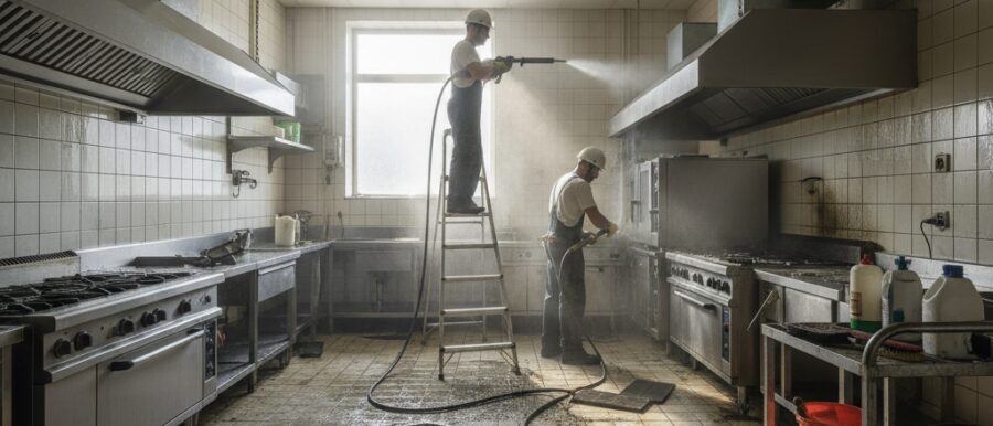 Horecapand schoonmaken  herstel