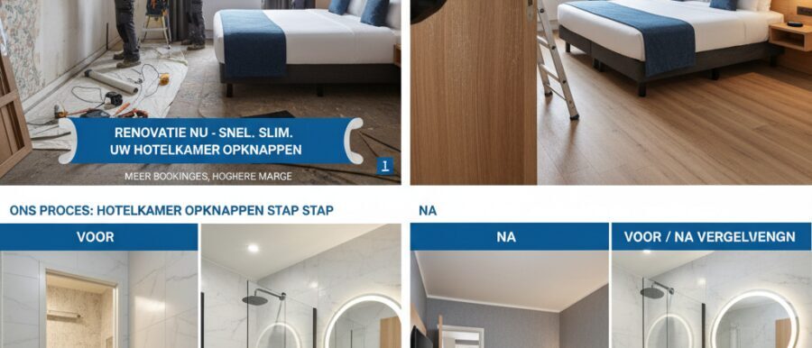Hotelkamer opknappen Ons proces voor hotelkamer opknappen stap voor stap
