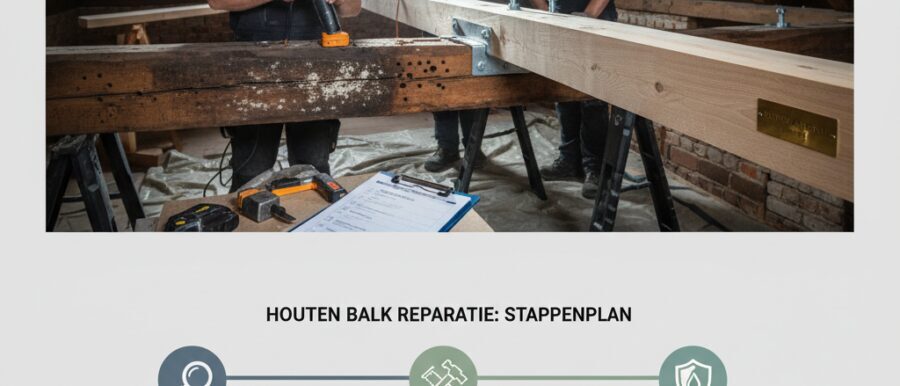 Wat is houten balk reparatie en wanneer heb je het nodig