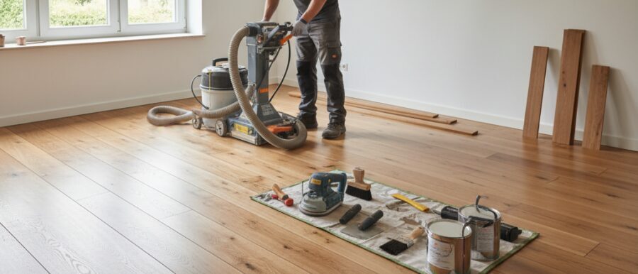 Wij van Renovatie Nu maken Houten vloer renovatie simpel.​ We herstellen eiken, massief en lamelparket&hellip;