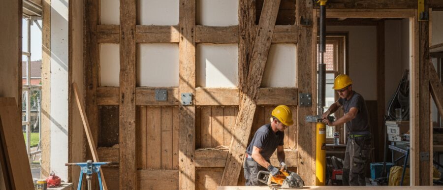 Houtskelet herstellen