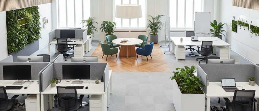 Wat is kantoortuin opnieuw indelen