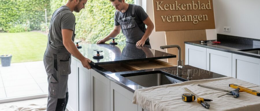 Je keukenblad vervangen doe je met Renovatie Nu.​ Wij meten exact in en leveren een&hellip;