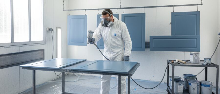 Wat is keukenkasten spuiten renovatie