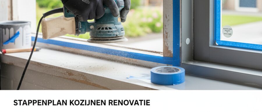 Kozijnen schuren en schilderen