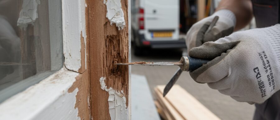 Kozijnrot reparatie