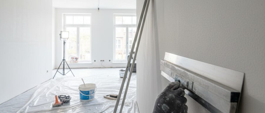 Muur stucen renovatie proces stap voor stap