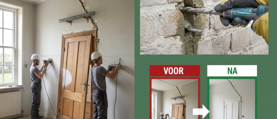 Muurversteviging reparatie