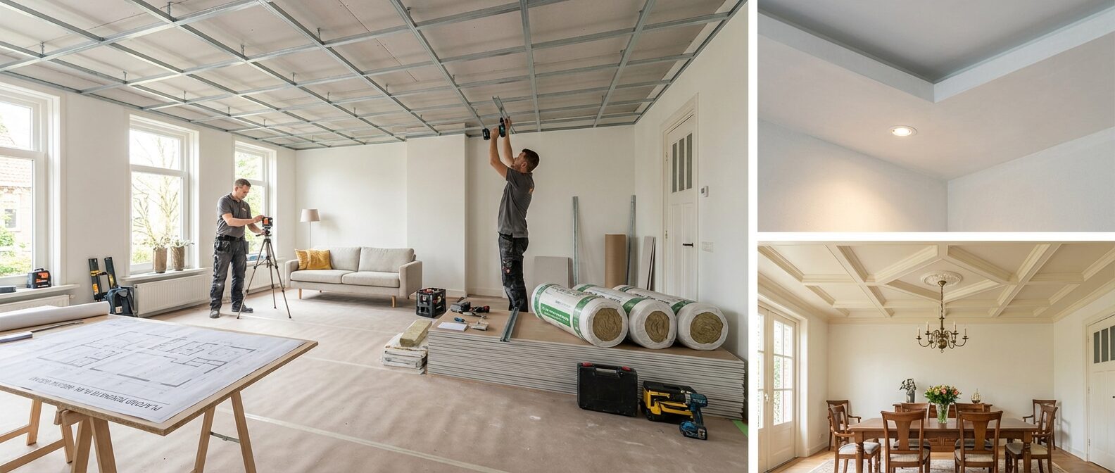 Typen plafonds en afwerkingen voor jouw project