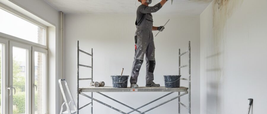 Werkwijze stap voor stap bij een plafondrenovatie