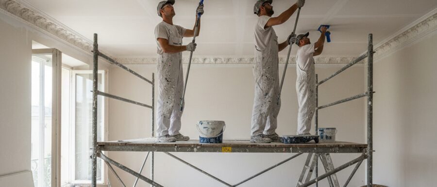 Plafond verven renovatie doe je met Renovatie Nu.​ Wij maken je gipsplaten, betonplafond, systeemplafond of&hellip;