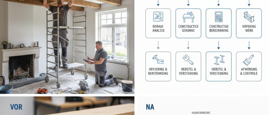 Plafondbalken herstellen in huis en panden wat het is en waarom het telt
