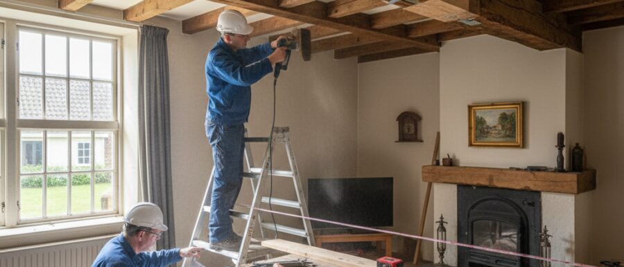 Plafondbalken herstellen