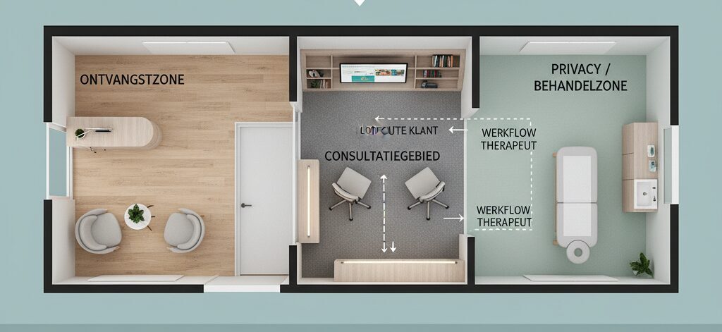 Praktijkruimte renovatie Ontwerp en indeling die stroomlijnen