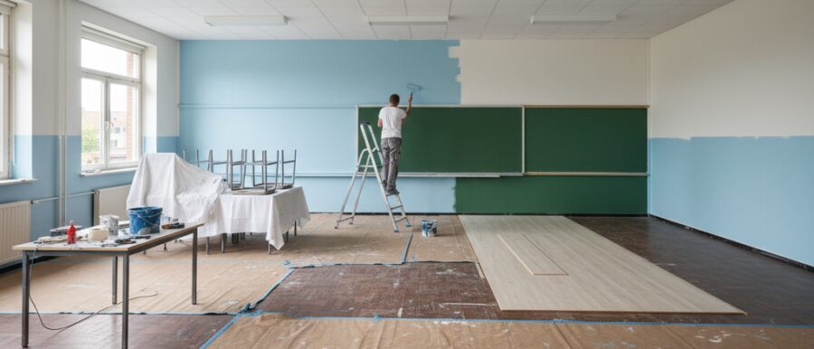 Schoollokaal opknappen begint met een helder plan.​ Bij Renovatie Nu pakken wij schilderwerk, vloer, wandafwerking&hellip;