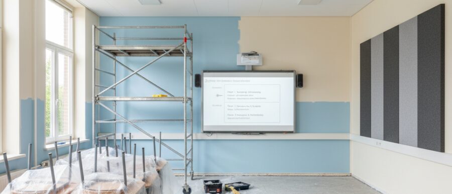 Stap voor stap renovatieproces zonder lesuitval