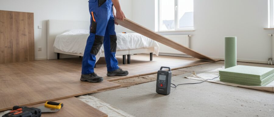 Slaapkamer vloer vervangen is jouw kans op rust en stijl.​ Wij analyseren ondervloer, vocht, akoestiek&hellip;