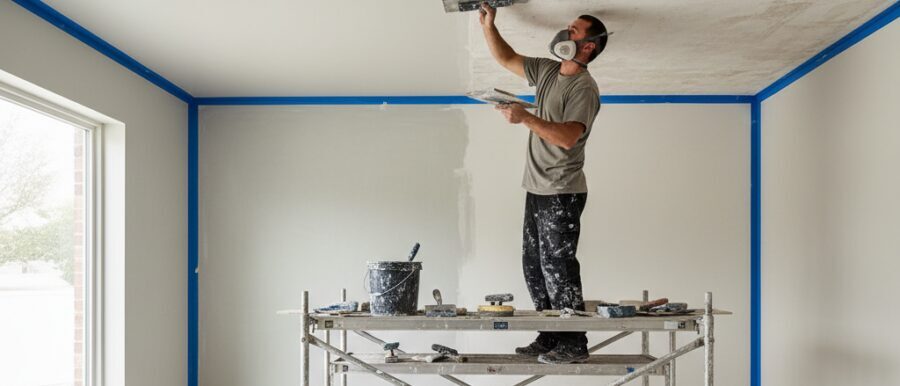 Stappenplan voor stucwerk plafond renovatie