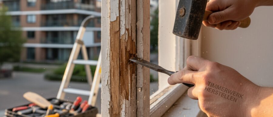 Timmerwerk herstellen in huis en aan de gevel