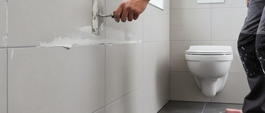 Professioneel stappenplan voor toilet opnieuw betegelen