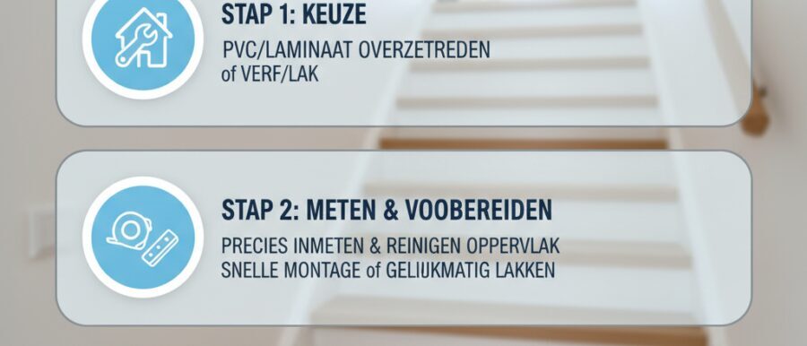 Ons stapsgewijze proces voor trap opknappen goedkoop