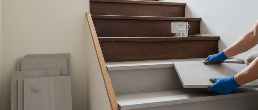 Trap opknappen goedkoop begint slim.​ Bij Renovatie Nu kies je traprenovatie met overzettreden in PVC&hellip;