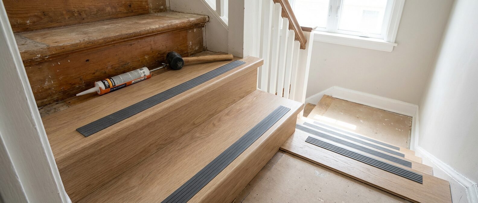 Bij Renovatie Nu maken wij Trap renovatie snel en veilig voor je, zoals die gladde&hellip;