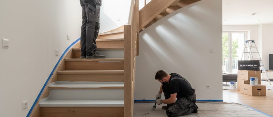 Trap schilderen met Renovatie Nu geeft je trap een frisse start.​ Wij renoveren houten trap&hellip;