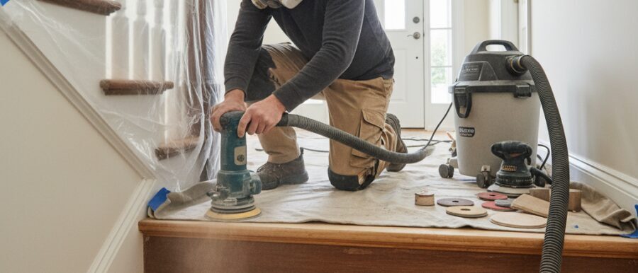 Bij Renovatie Nu krijg je Trap schuren renovatie met vakmanschap.​ Wij maken je houten trap&hellip;