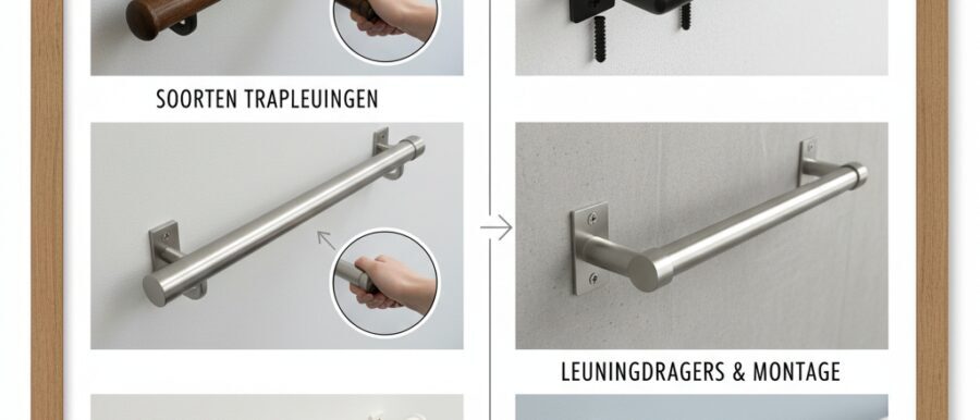 Soorten trapleuningen en leuningdragers