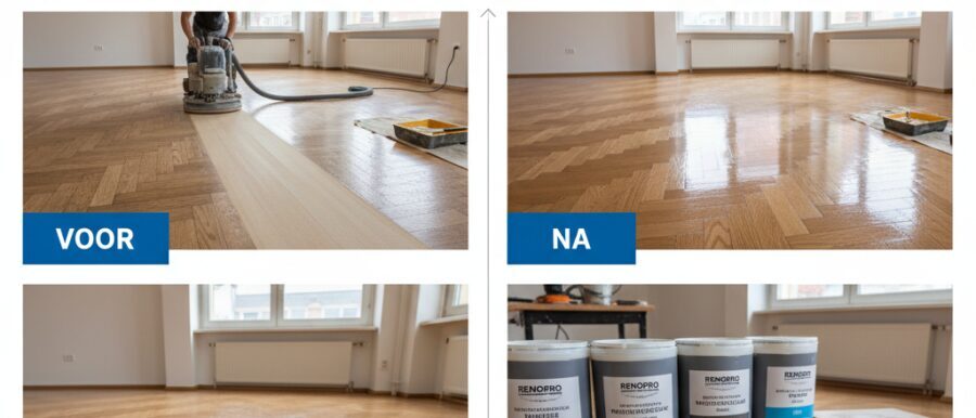 Vloer schuren en lakken