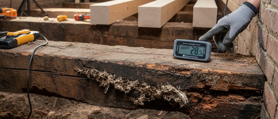 Vloerbalken vervangen Vloerbalken vervangen in bestaande woningen