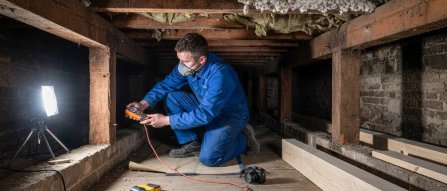 Vloerbalken vervangen Vloerbalken vervangen doe je veilig met Renovatie Nu. Wij inspecteren je kruipruimte, meten vocht, zien…