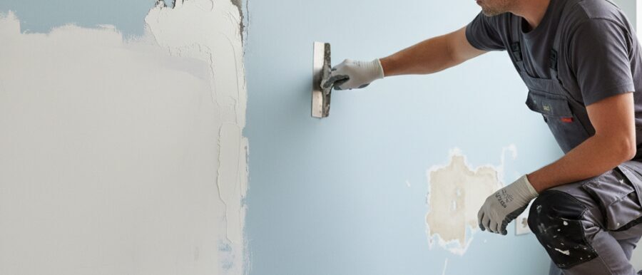 Vochtplek repareren muur