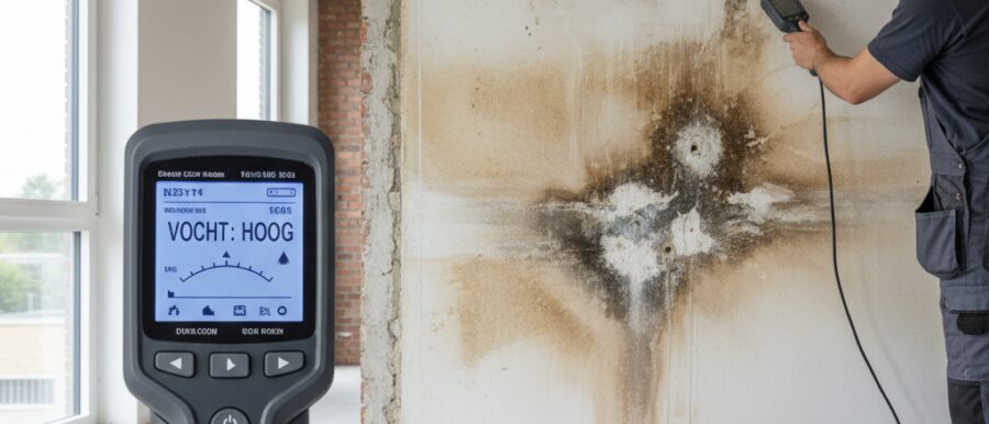 Waterschade muur herstellen