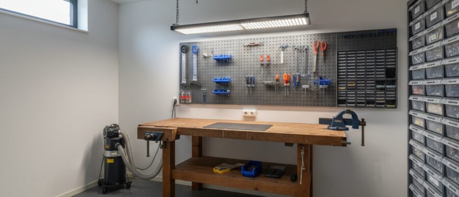 Techniek, verlichting en ventilatie in een compacte ruimte