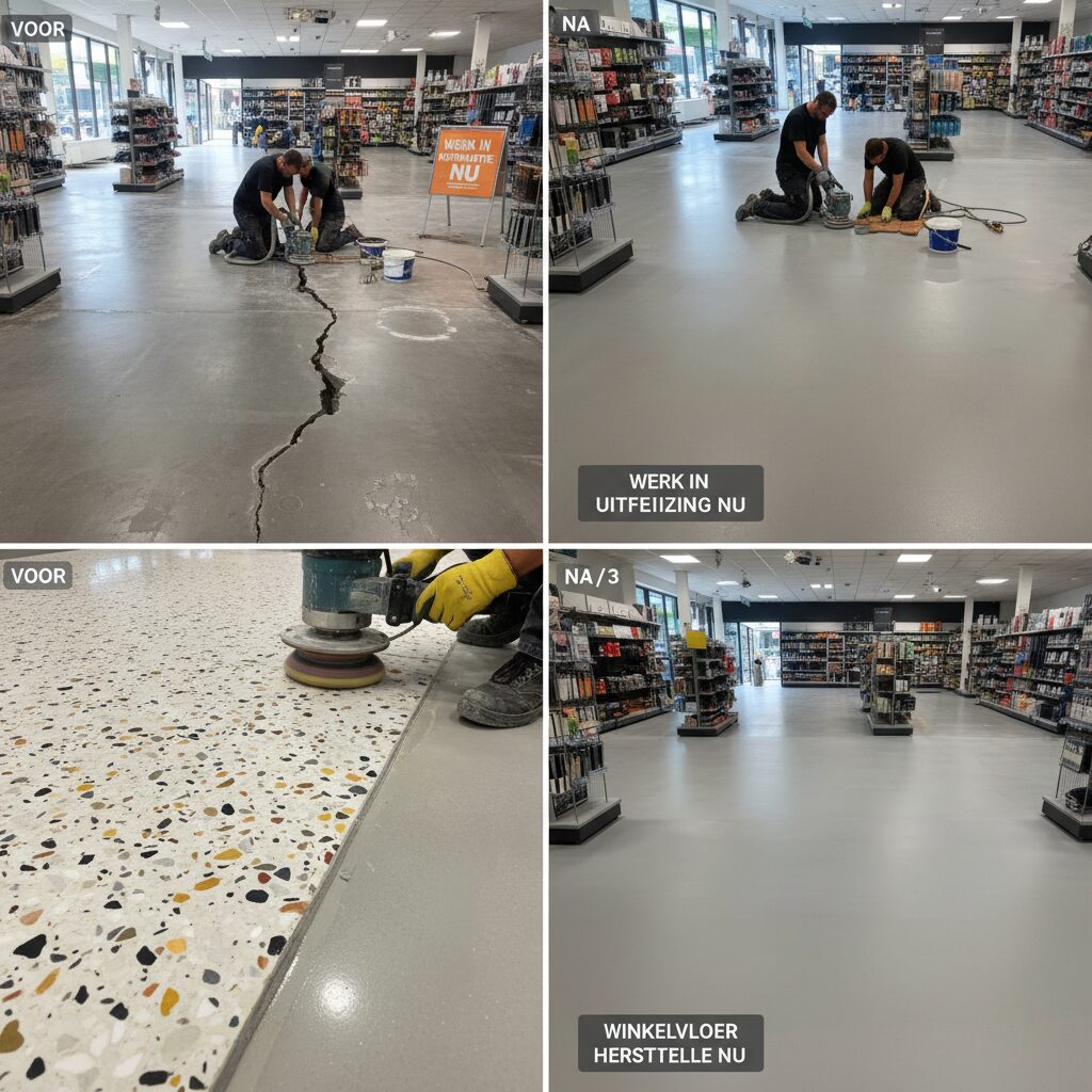 Winkelvloer herstellen