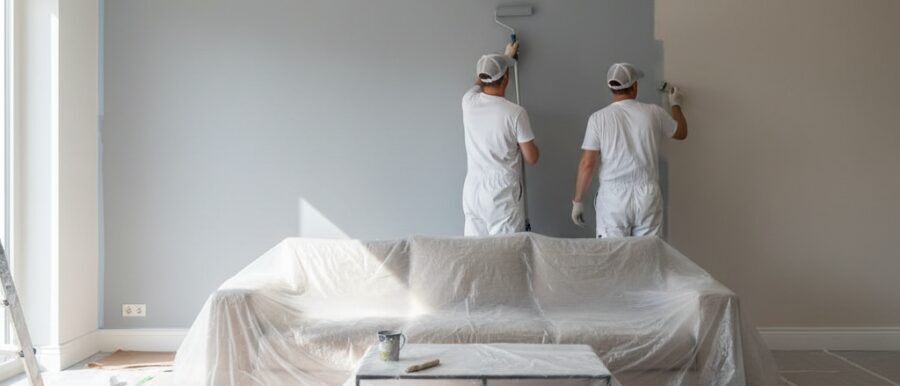 Bij Renovatie Nu pak je woonkamer opnieuw verven renovatie slim aan.​ Wij geven kleuradvies, kiezen&hellip;