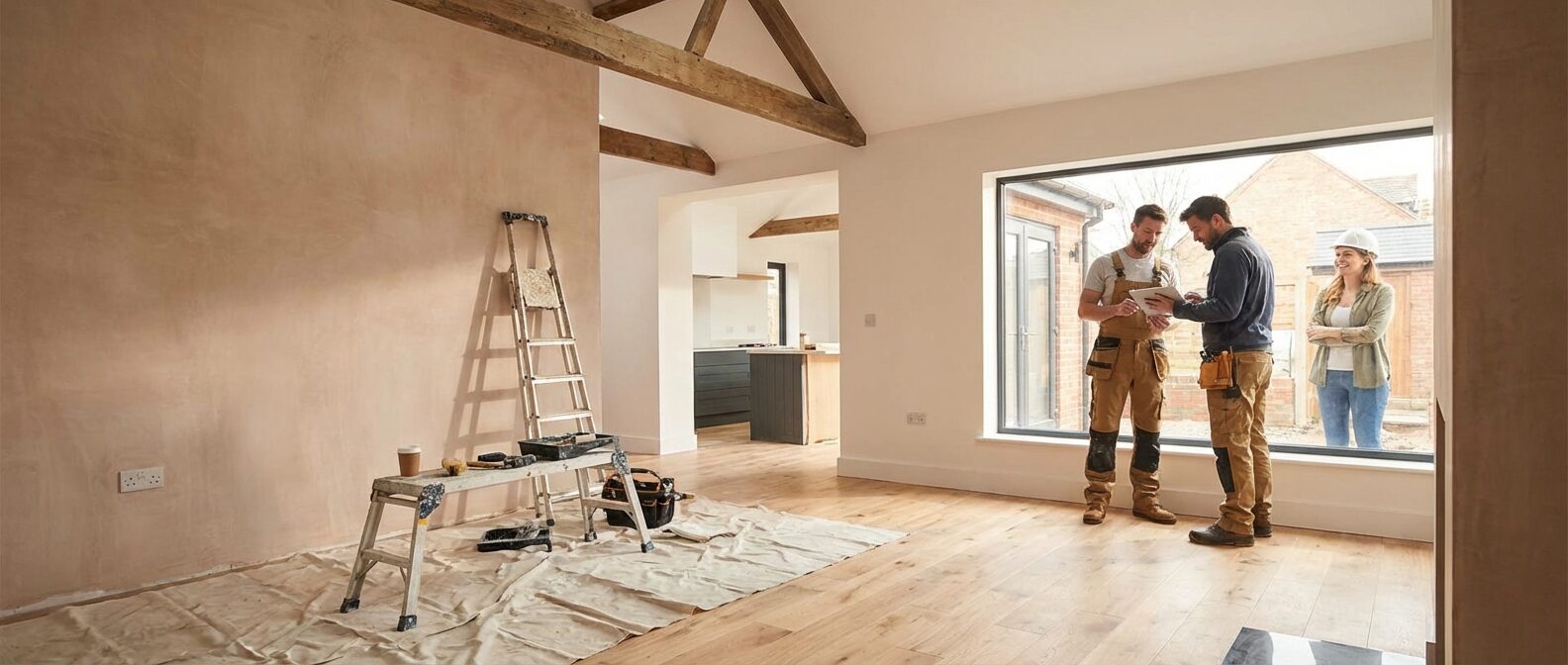 Woonkamer renovatie