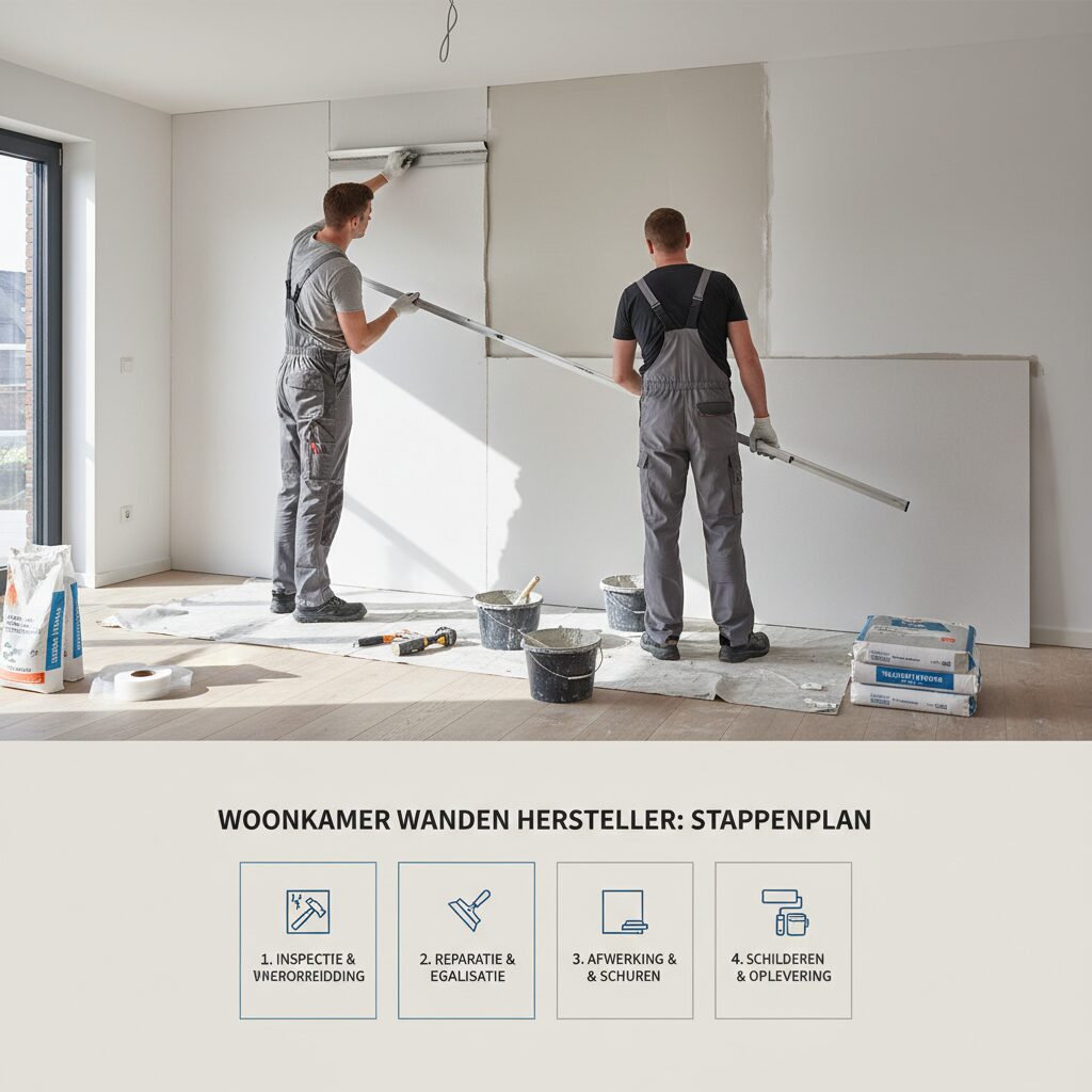 Methoden en materialen voor woonkamer wanden herstellen