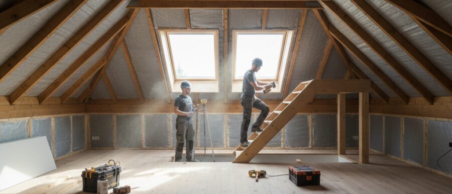 Zolder tot slaapkamer renoveren
